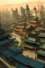 Placeholder: art from japanese style 1900 movie, sim city 3000