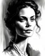 Placeholder: A woman portrait in the style of a drawing