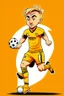 Placeholder: Jarrod Bowen English football player cartoon 2d