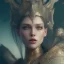 Placeholder: badass female goddess of war, very beautiful figure,tilt shift blur, wearing, feminine,outpainting, detailed,armor,object shadow,extraordinary, sharp focus,macro lens,intricate filigree metal design, full body portrait, cinematic, unreal engine 5, 8k, hyper realistic. Volumetric lighting, unreal engine 5 ,hyper elegant,hyperphotorealistic, epic composition,cinematic lighting, hyperphotomaximalist, masterpiece,epic composition, ,Glim lighting