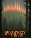 Placeholder: "Twin Peaks" movie poster, woods, mist, mountain, by david lynch, hotel, red and green