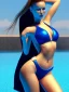 Placeholder: Female swimsuit model