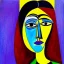 Placeholder: portrait of a woman picasso style