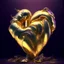 Placeholder: electric heart iridescent cloth