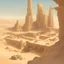 Placeholder: руины города космической империи, пустыня
