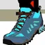 Placeholder: pixel art of dean kamen of a hiking shoe, detailed, trending on Pinterest