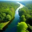 Placeholder: aerial view of a wide river in the jungle, perfect composition, beautiful detailed intricate insanely detailed octane render trending on artstation, 8 k artistic photography, photorealistic concept art, soft natural volumetric cinematic perfect light, chiaroscuro, award - winning photograph, masterpiece, oil on canvas, raphael, caravaggio, greg rutkowski, beeple, beksinski, giger