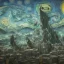 Placeholder: space monster civilization Picasso Van Gogh