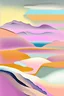 Placeholder: Abstract paysage using only complementary soft colors