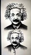 Placeholder: Albert Einstein, detailed and intricate calligraphy ink painting of a "cyborg Mad Scientist" holding beakers, outer space Background cosmic fractals, dystopian, concept art, unreal engine 5, god rays, ray tracing, RTX, lumen lighting, ultra detail, volumetric lighting, 3d, finely drawn, high definition, high resolution. award-winning: professional portrait: atmospheric: commanding: fantastical: clarity: 16k: ultra quality: striking: brilliance: stunning colors: amazing depth: masterfully crafted