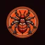 Placeholder: a basketball logo with a mean insect