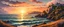 Placeholder: coastal, intricated details, sunset, hill background, realistic painting style, dramatic lighting