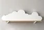 Placeholder: shelf brackets shaped like clouds