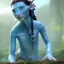 Placeholder: Pandora. It is not clear what you mean by a "makeup-wearing baby" in the context of the film Avatar. baby