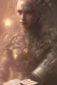 Placeholder: A harlequin character, playing cards with other people , sf, intricate artwork masterpiece, ominous, matte painting movie poster, golden ratio, trending on cgsociety, intricate, epic, trending on artstation, by artgerm, h. r. giger and beksinski, highly detailed, vibrant, production cinematic character render, ultra high quality model