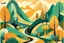 Placeholder: hiking in the wildernessabstract shapes