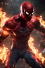 Placeholder: Spiderman from Marvel as a demonic hell spawn with fire on body fighting with Superman from Dc as a demonic hell spawn with fire on body, hell background, Full body display, max level ultra realistic, ray tracing reflections, legendary, energy, HD, photorealistic, HDR, epic composition, Unreal Engine, Cinematic, Color Grading, Ultra-Wide Angle, hyper-detailed, beautifully color-coded, insane details, hyper realistic, intricate details, beautifully color graded, Unreal Engine, Cinematic, Color Gr