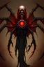 Placeholder: Death warmed over is a half flesh half machine version of the grim reapler with 8 spider like eyes and a central eye to see everying else.