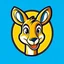 Placeholder: Kangaroo Mascot Logo in the style of 1997 pop culture, Fancy, Professional, Hotel Logo.