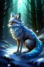 Placeholder: Fable Glimmerfox has a sleek and graceful body, covered in soft, shimmering fur that changes color depending on her mood or surroundings. Her eyes are large and expressive, reflecting the magic and mystery of the Feywild, as she glides with a Grace of nobility among the Winter Court of the Fey