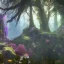 Placeholder:  scifi landscape, bioluminsescent plants, 8k resolution, dynamic lighting, ultra hyperdetailed, waterfalls, ultra colourful flovers,, very small details, realistic.