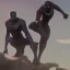 Placeholder: Black Panther and Spiderman