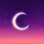 Placeholder: a large crescent moon with sparkles, dark, hazy, macro photography, tilt shift blur, high definition, 8k, beautiful, night sky, wind, stars, detailed, night