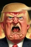 Placeholder: donald trump as an angry ugly pig