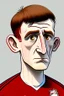 Placeholder: Anthony Gordon English football player ,cartoon 2d