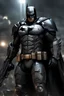 Placeholder: Batman in power armor, photorealistic