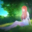 Placeholder: Insanely portrait of beautiful day girl, beautiful face, sunny, relaxing, sea, trees, real details, hyper photo realistic, anime style, glowing forest, 8k