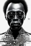 Placeholder: Miles Davis portrait, 8k resolution, handsome, beautiful, detailed skin, detailed hair, r_drawings_rene, scribble, scribble drawing, scribble art, deviantart, rdrawings25