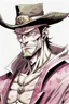 Placeholder: Portrait of Dracule Mihawk, from One Piece manga