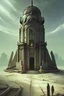 Placeholder: abandoned city art with fantasy beings