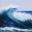 Placeholder: oil painting of a wave and the wind