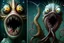 Placeholder: thousand creepy fingers and thousand creepy eyes in artistic form by Chet Zar and Anton Semenov and Michael Hussar spine-chilling mind-bending in a style of Dec-Art thousand opened eyes - XENO digital art All in one : hyper realistic fantasy eerie fusion of monster and earthworm JIM and Clownfish and Grumpy Cat and alien into one with a thousand creepy fingers, levitating, albino, sharp digital painting, video game digital art, anthropomorphic space shark, trevor phillips, cute little troll,