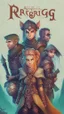 Placeholder: rpg book cover, a group of adventurers consisting of an elf, dwarf and human