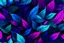 Placeholder: Violet, blue and magenta leafs, Florescente and vibrant, Dark background