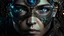 Placeholder: antasy art matrix style cyborg portrait detailed symmetrical realistic eyes steampunk cyborg cyborg intricate detailed to scale hyperrealistic dark lighting digital concept art