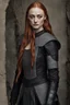 Placeholder: [Sophie Turner] Sophie backed against the wall, eyes darting for an escape. But there was none. The rebel loomed over her, a malicious glint in his eyes. "Let's start with your designation and squad details," he said smoothly. When she didn't respond, his voice hardened. "Talk, or else." She lifted her chin defiantly. "I will not betray the Empire." A nasty smile spread over his face. "So be it." He grabbed her arm in an iron grip and slammed her against the wall, pinning her there. His other ha