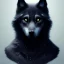 Placeholder: award winning portrait of a male anthropomorphic black wolf long vblack hair. character design by cory loftis, fenghua zhong, ryohei hase, ismail inceoglu and ruan jia. artstation, artistic lighting, highly detailed, photorealistic, fantasy