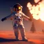 Placeholder: astronaut cooking marshmallows on barbecue from mars unreal engine 5, octan render