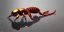 Placeholder: reflective mirror scorpion tail. close up photo. realism