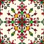 Placeholder: Symmetrical Looking Colorful Pakistani Cultural Art Pattern With Traditional Looking Floral Patterns Drawn On Wall Background.