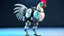 Placeholder: CHICKEN robot, sci-fi, cyberpunk, full body, ultra realistic, virtual reality, CLEAN PLAIN BACKGROUND, Aspect Ratios: 9:16