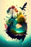 Placeholder: graphic design of nature background