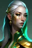 Placeholder: Female. Silver skin. Gold eyes. Warlock. Jade ponytail