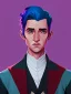 Placeholder: Portrait of a 30 year old strange gay wizard like Mary Poppins