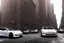 Placeholder: A Tesla 'Model S' is drifting at high speeds, on 'Wall Street', in New York. (CINEMATIC, WIDE ANGLE LENS, PHOTO REAL)