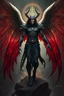 Placeholder: Samael the fallen angel, the angel of death, the avenger of sins and the seducer, warrior, demon prince, the bringer of light, who bears the Seal of Darkness, high realistic, detailed, dark fantasy,